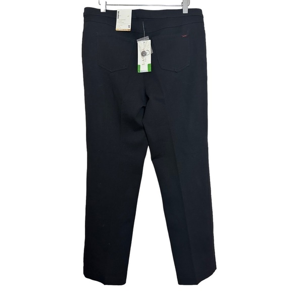 Laura Petites Signature Fit Straight Leg Comfort Stretch Black Pants - Picture 9 of 14